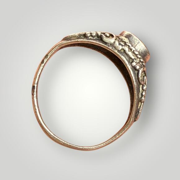 Vintage Sterling Silver Yin Yang Ring Size 3,5 Spiritual Boho Symbol Jewelry - Picture 7 of 7